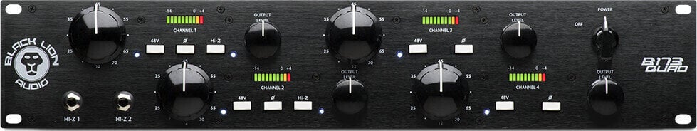 Mikrofónový predzosilňovač Black Lion Audio B173 Quad Mikrofónový predzosilňovač