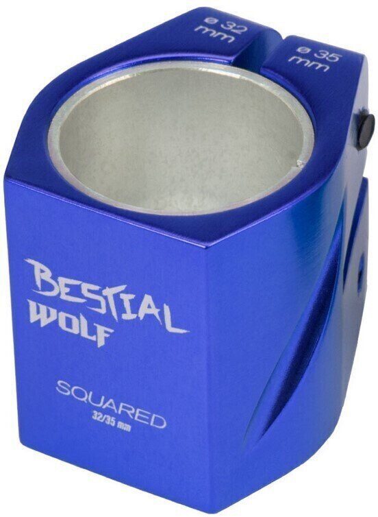 Scooter Clamp Bestial Wolf Clamp Squared Blue Scooter Clamp