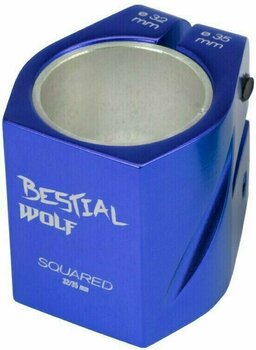 Scooter Clamp Bestial Wolf Clamp Squared Blue Scooter Clamp - 1
