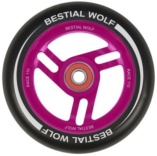 Колелце за тротинетка Bestial Wolf Rueda Race Черeн-Розов Колелце за тротинетка