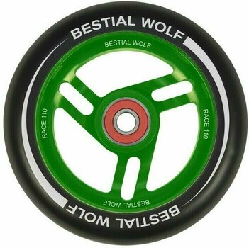 Kolečka na koloběžku Bestial Wolf Rueda Race Černá-Zelená Kolečka na koloběžku - 1