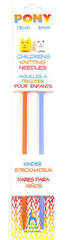 Baba tű Pony Kid's Knitting Needles 18 cm