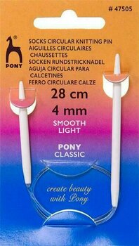 Cirkelnål Pony Circular Sock Needles Cirkelnål 28 cm 4 mm - 1