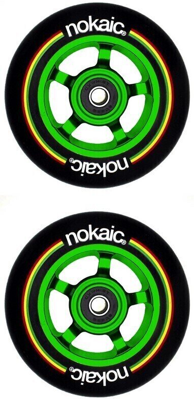 Roda de trotinete Nokaic Wheel Set Green Roda de trotinete