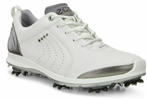 Golfskor för dam Ecco Biom G2 Womens Golf Shoes White/Silver 41 - 1