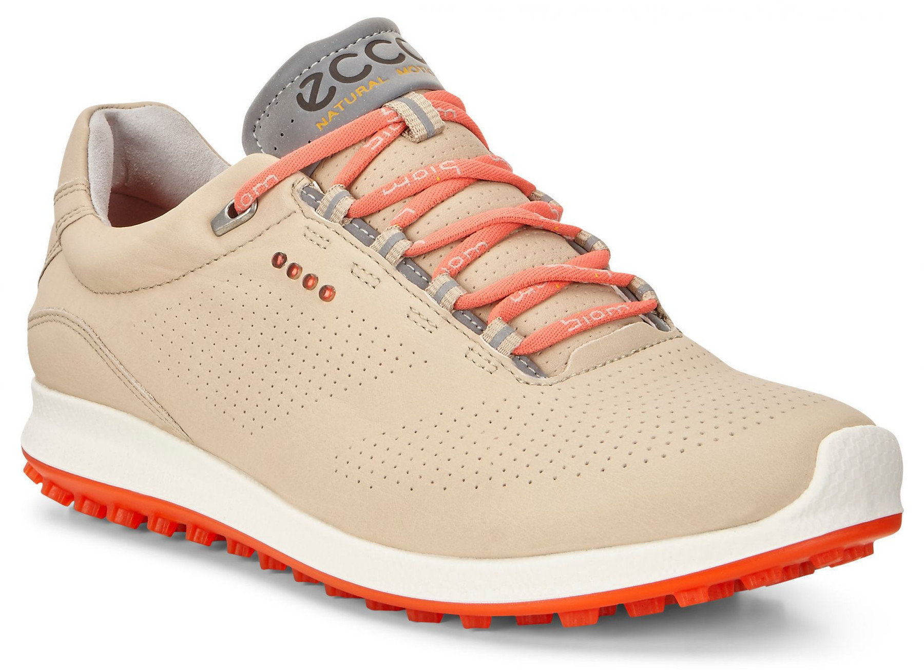 Calçado de golfe para mulher Ecco Biom Hybrid 2 Oyester/Coral Blush 36