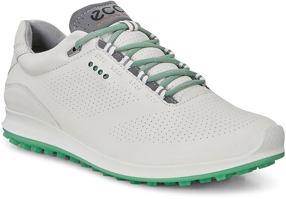 Golfskor för dam Ecco Biom Hybrid 2 Womens Golf Shoes White/Granite Green 36