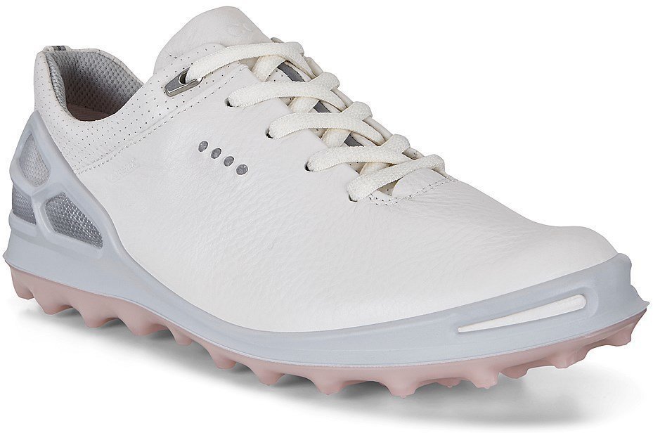 Golfsko til kvinder Ecco Biom Cage Pro Womens Golf Shoes White/Silver/Pink 37
