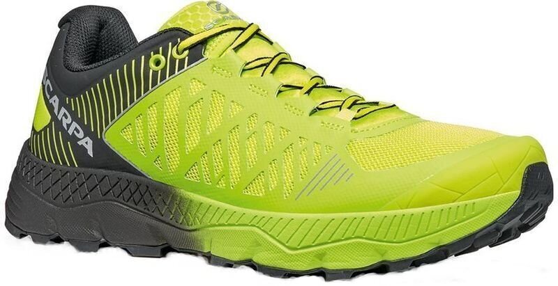 Pantofi de alergare pentru trail Scarpa Spin Ultra Acid Lime/Black 42,5 Pantofi de alergare pentru trail
