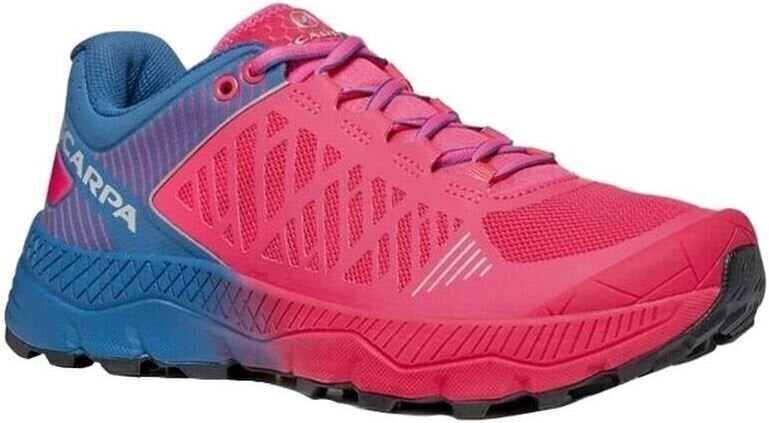 Scarpa Spin Ultra Rose Fluo/Blue Steel 36 Chaussures de trail running Blue Pink female