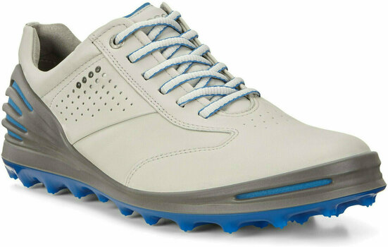 Heren golfschoenen Ecco Cage Pro Mens Golf Shoes Concrete/Bermuda Blue 40 - 1