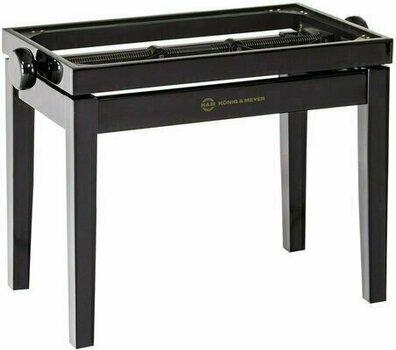 Wooden or classic piano stools
 Konig & Meyer 13701 Wooden Frame Black High Polish - 1