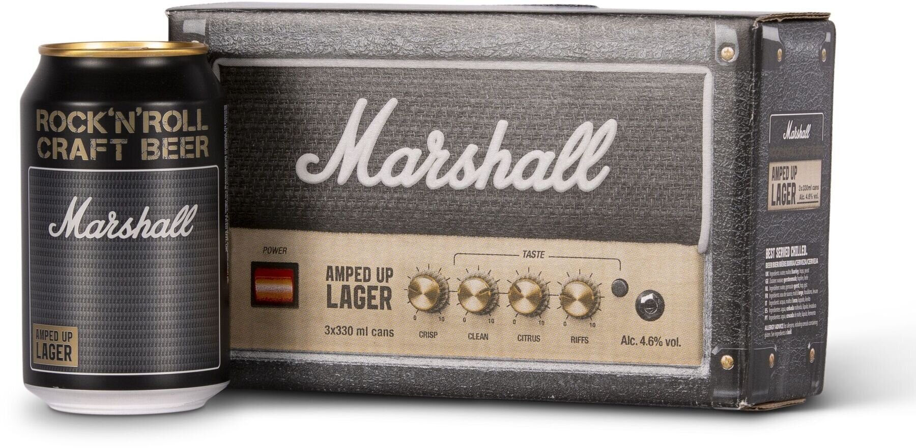 Beer Marshall Amped Up Lager Can Beer