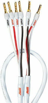 Hi-Fi Reproduktorový kábel
 SUPRA Cables Rondo Bi-Wire 4 m Biela Hi-Fi Reproduktorový kábel - 1