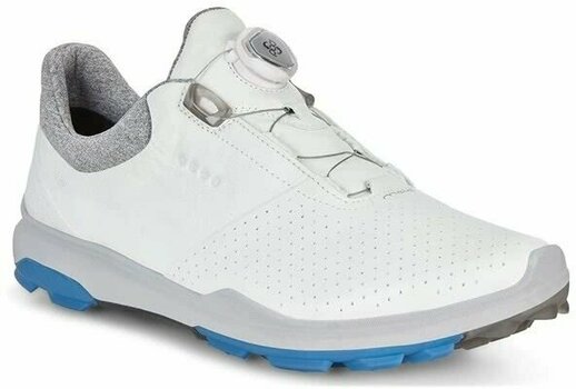 Chaussures de golf pour hommes Ecco Biom Hybrid 3 Mens Golf Shoes White/Dynasty - 1