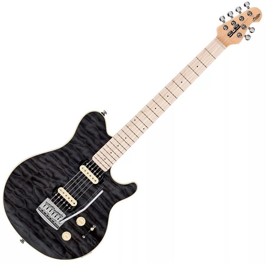 Elektrisk guitar Sterling by MusicMan SUB AX3 Transparent Black