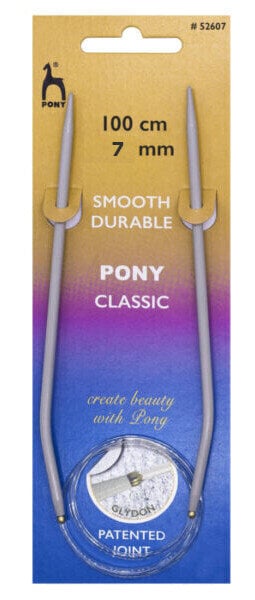 Kör alakú tű Pony Circular Needles Kör alakú tű 100 cm 7 mm