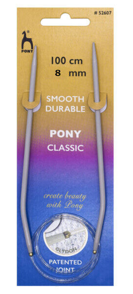 Kruhová jehlice Pony Circular Needles Kruhová jehlice 100 cm 8 mm