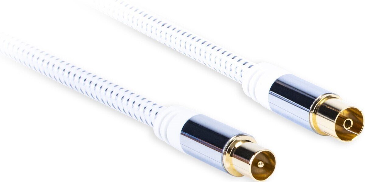 Cable coaxial de alta fidelidad AQ Premium PV30100 10 m Blanco Cable coaxial de alta fidelidad