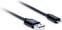 Hi-Fi USB-kabel AQ Premium PC64010 1 m Svart-Vit Hi-Fi USB-kabel