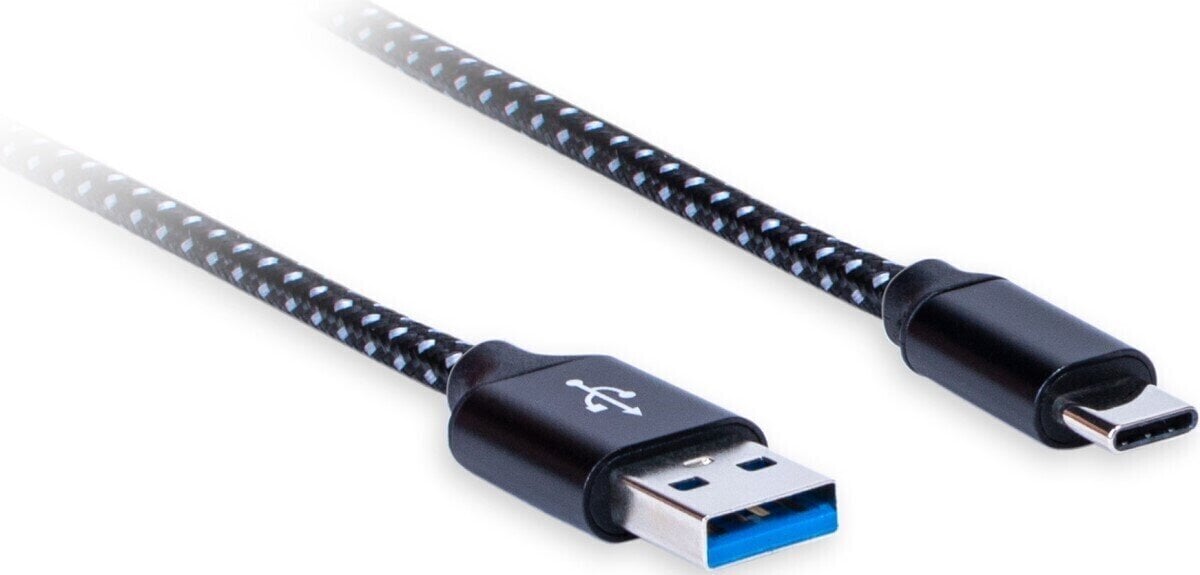 Câble USB Salut-Fi AQ Premium PC67018 1,8 m Blanc-Noir Câble USB Salut-Fi