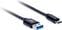 Hi-Fi USB-kaapeli AQ Premium PC67018 1,8 m Musta-Valkoinen Hi-Fi USB-kaapeli