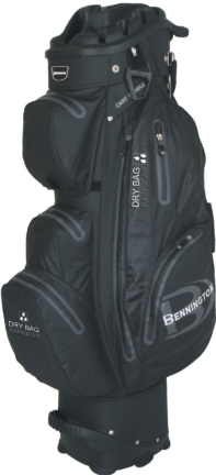 Sac de golf Bennington QO 14 Waterproof Black Cart Bag