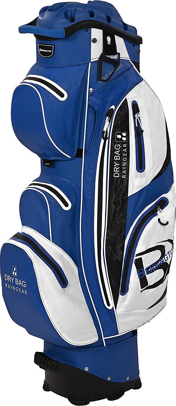 Golf Bag Bennington QO 14 Waterproof Royal/White/Black Cart Bag