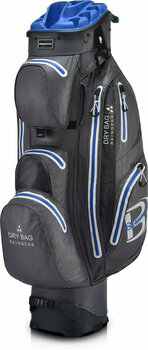 Golflaukku Bennington QO 14 Waterproof Canon Grey/Electric Blue Cart Bag - 1
