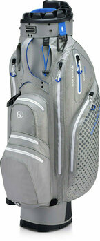 Golftas Bennington QO 9 Lite Waterproof Dolphin Grey/Indigo Cart Bag - 1