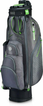 Golftaske Bennington QO 9 Lite Cart Bag Canon Grey/Laser Green - 1
