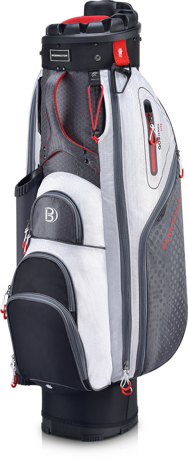 Golf torba Cart Bag Bennington QO 9 Lite Canon Grey/Black/White Cart Bag