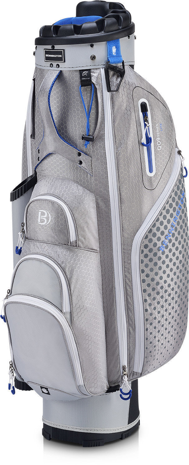 Sac de golf Bennington QO 9 Lite Dolphin Grey/Indigo Cart Bag