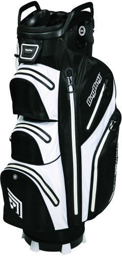 Чантa за голф BagBoy Techno 302 Waterproof Black/White Cart Bag