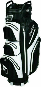 Golftaske BagBoy Techno 302 Waterproof Black/White Cart Bag - 1