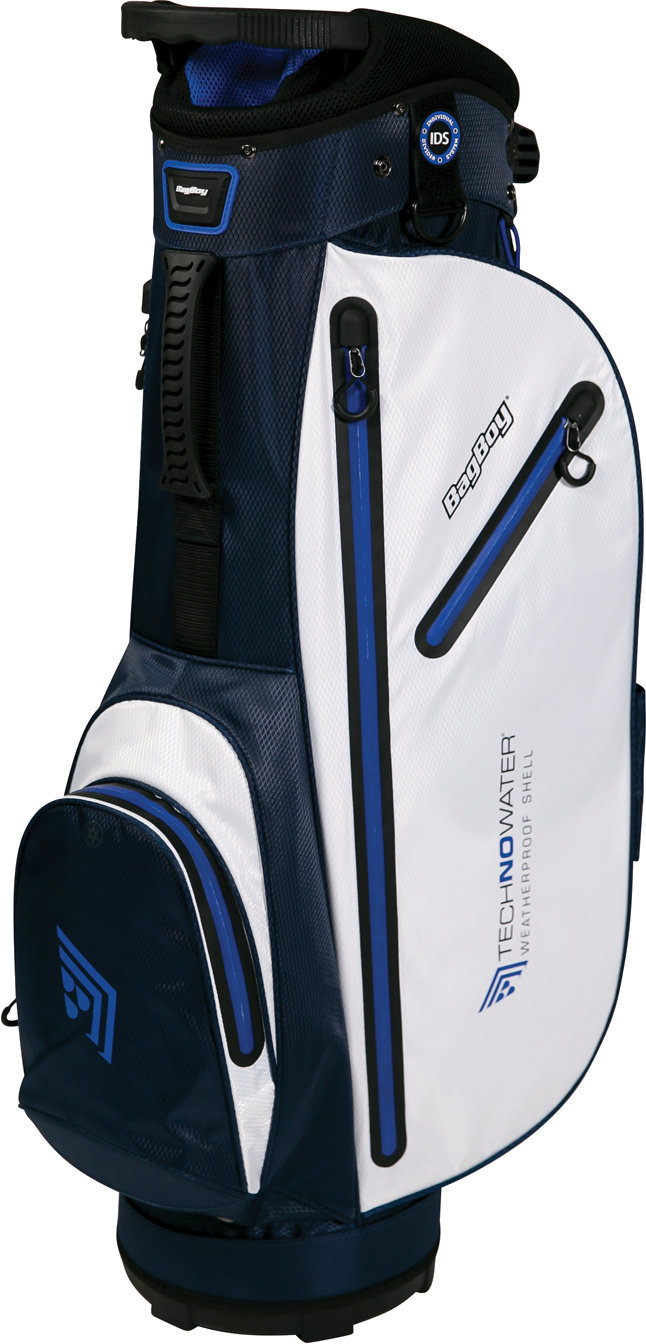 Golflaukku BagBoy Techno 311 Waterproof White/Navy/Royal Cart Bag