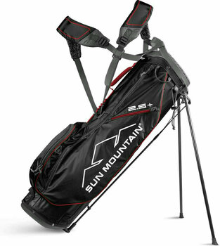 Golf torba Stand Bag Sun Mountain 2.5+ Gunmetal/Black/Red Stand Bag - 1