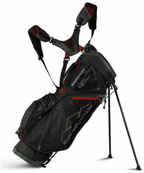 Golftaske Sun Mountain 4.5 LS Black/Gunmetal/Red Stand Bag - 1