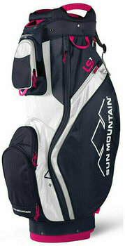 Golftas Sun Mountain LS1 Ladies Navy/White/Hot Pink Cart Bag - 1