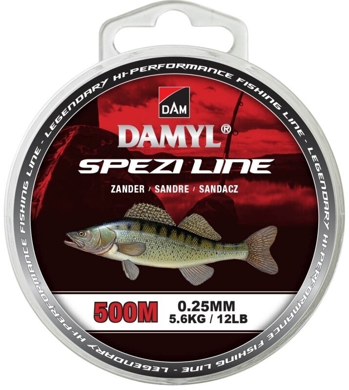 Linha de pesca DAM Damyl Spezi Line Zander Light Brown 0,25 mm 500 m 5,6 kg Linha