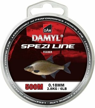 Fishing Line DAM Damyl Spezi Line Feeder Dark Brown 0,18 mm 2,8 kg 500 m - 1