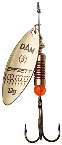 Colher rotativa DAM Effzett Predator Spinner Gold 12 g