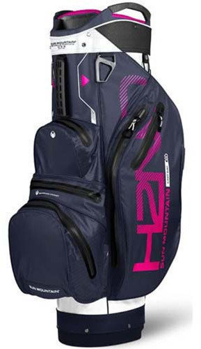 Golf torba Cart Bag Sun Mountain H2NO Lite White/Navy/Pink Cart Bag 2018