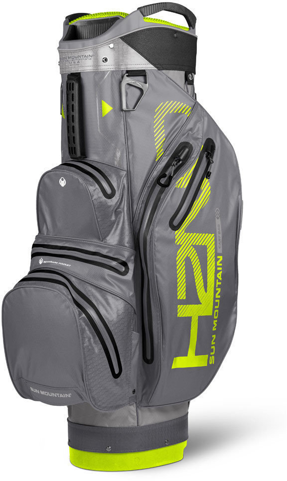 Golftas Sun Mountain H2NO Lite Gray/Gunmetal/Flash Cart Bag 2018