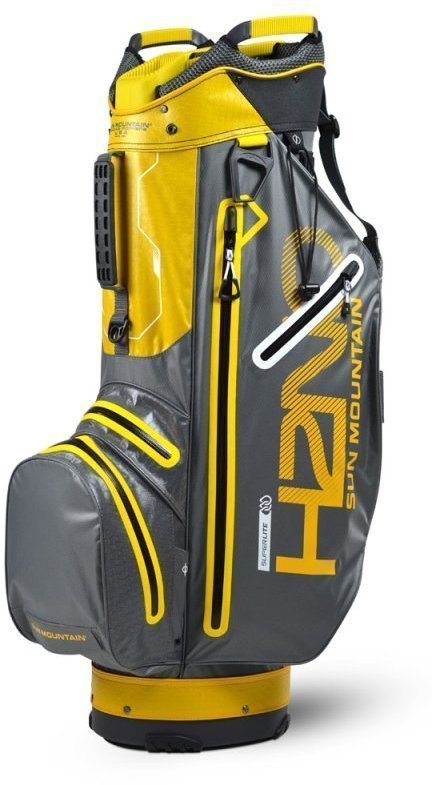 Golf torba Cart Bag Sun Mountain H2NO Superlite Gunmetal/Yellow Cart Bag
