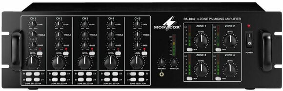 Tables de mixage rackable Monacor PA-4040 - 1