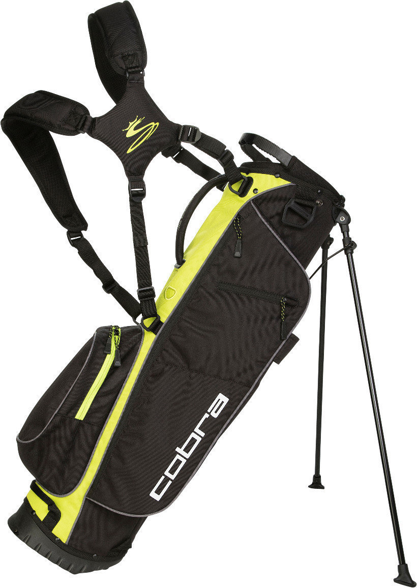Чантa за голф Cobra Golf Megalite Black/Acid Lime Stand Bag