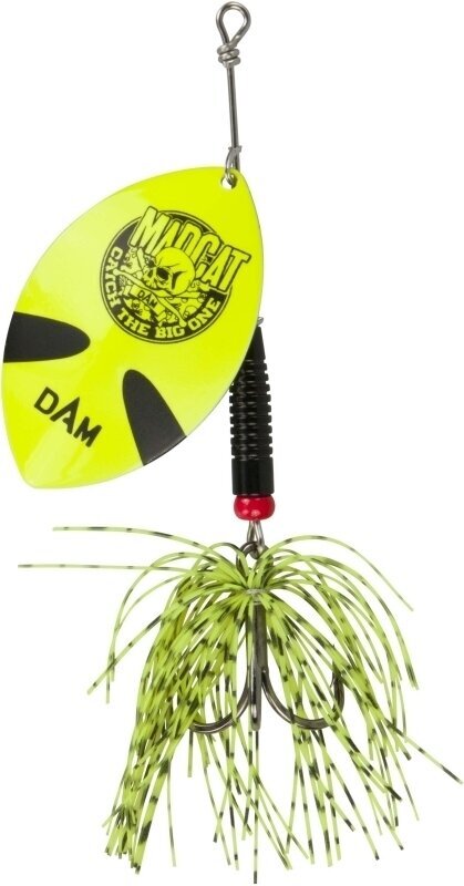 Catfish Lure MADCAT Big Blade Spinner Fluo Yellow 55 g