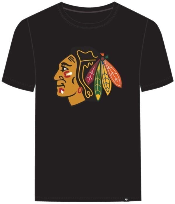 T-Shirt Chicago Blackhawks NHL Echo Tee Black XL T-Shirt