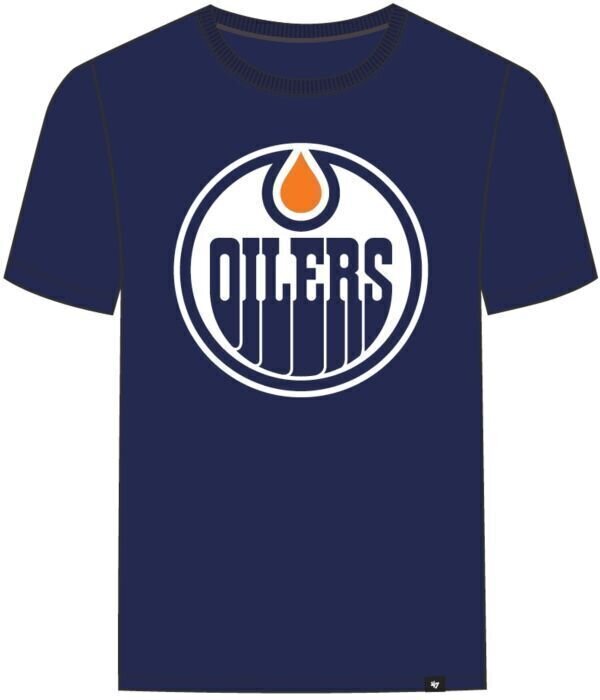 T-Shirt Edmonton Oilers NHL Echo Tee Blue M T-Shirt